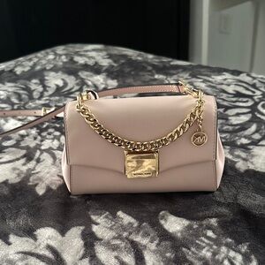 Michael Kors Blush Small Crossbody Bag with Gold Hardware